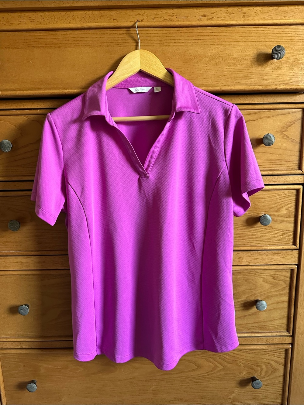 Lady Hagan Womens New Essentials Golf Polo Pink Candy Size X-Large Activewear